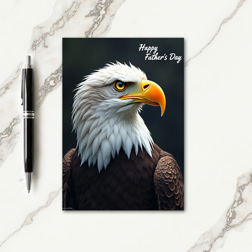 Noble Raptor Fathers Day Card