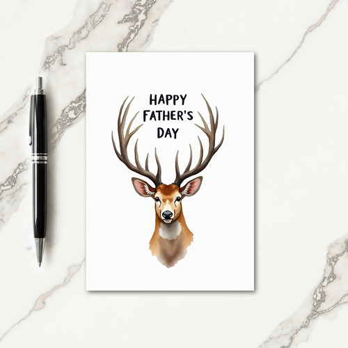 Noble Stag Fathers Day Card