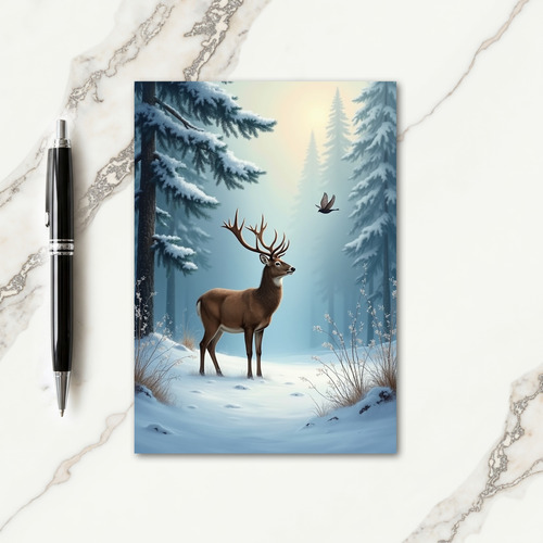 Noble Stag Winter Card thumbnail