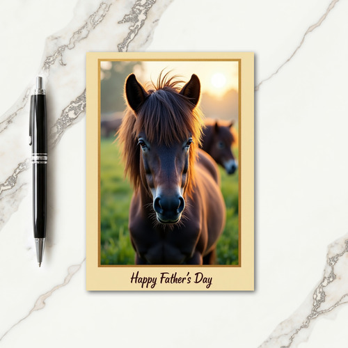 Noble Steed Fathers Day Card