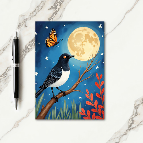 Nocturnal Bird Mothers Day Card