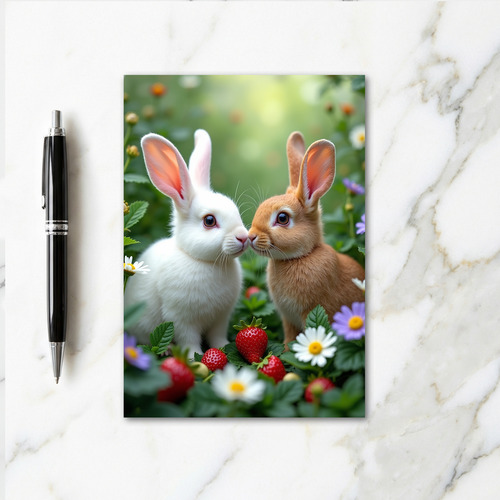 Nose Touch Cute Animals Photo Card