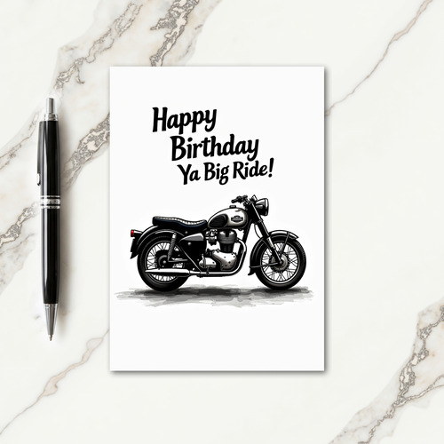 Nostalgic Birthday Bike Card