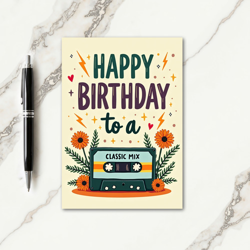 Nostalgic Mix Birthday Card