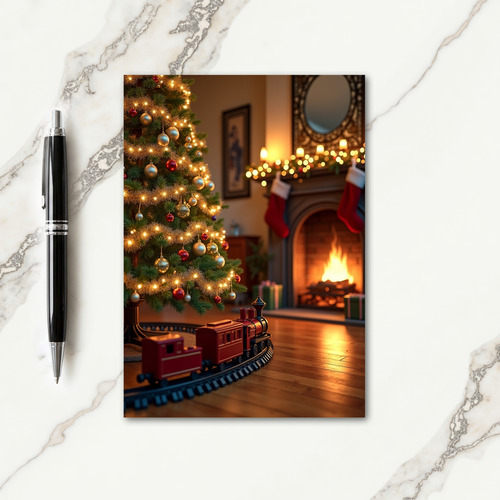 Nostalgic Train Christmas Card