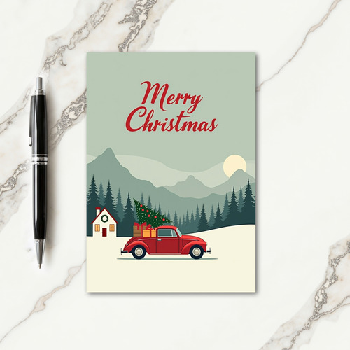 Nostalgic Winter Scene Card