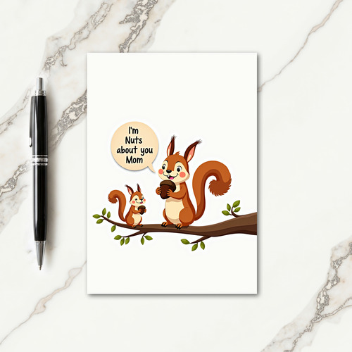 Nuts About You Moms Day Scene Card