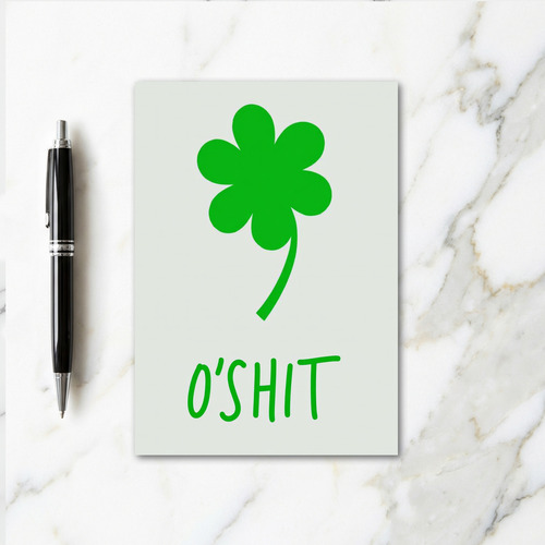 O Shit Funny Luck Card
