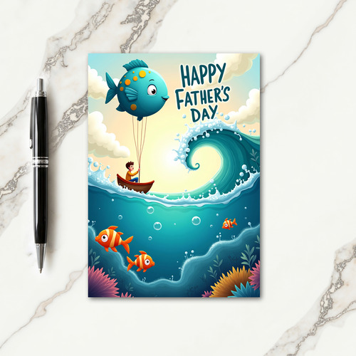 Ocean Adventure Fathers Day Card