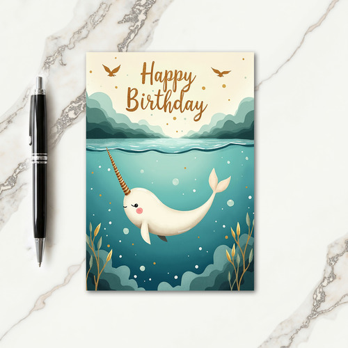 Ocean Creature Birthday Card