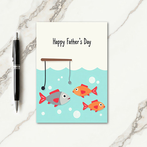 Ocean Fathers Day Scene Card