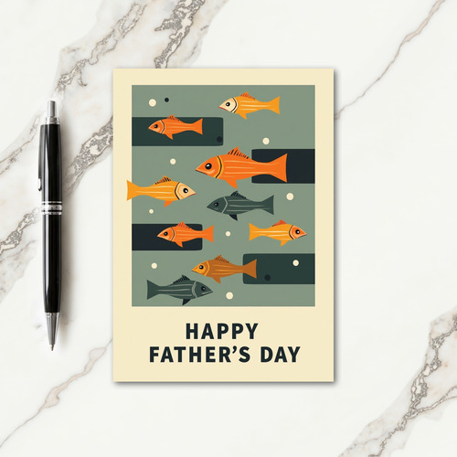Ocean Fish Fathers Day Card
