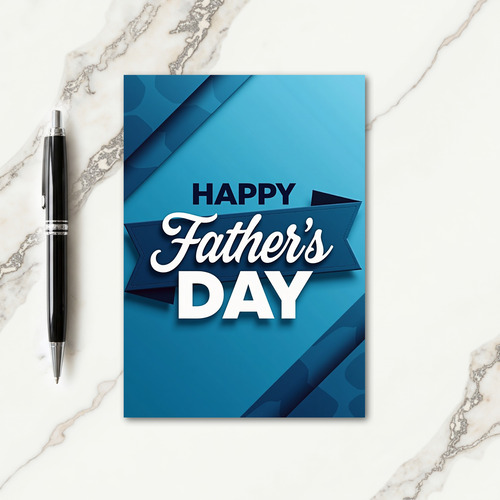 Ocean Hues Fathers Day Card