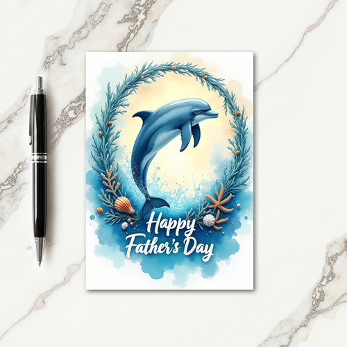 Ocean Leap Fathers Day Card