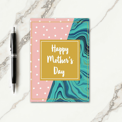 Ocean Marble Mothers Day Card