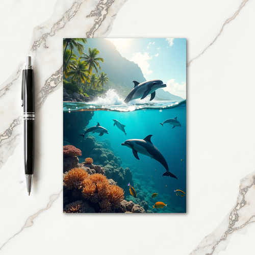 Ocean Marine Life Birthday Card
