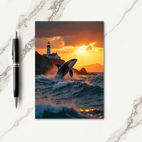Ocean Sunset Fathers Day Card