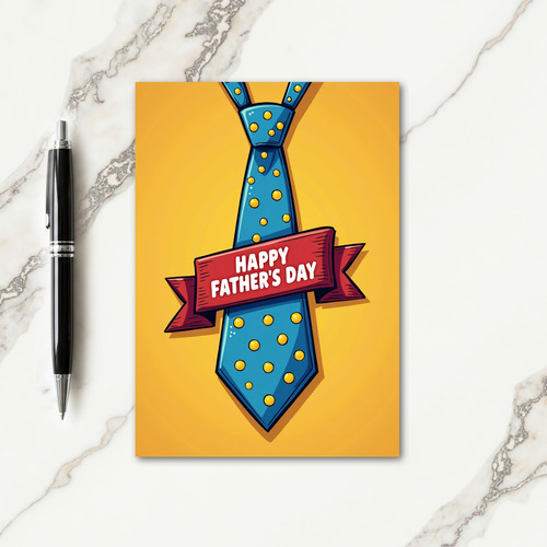 Ocean Tie Fathers Day Card