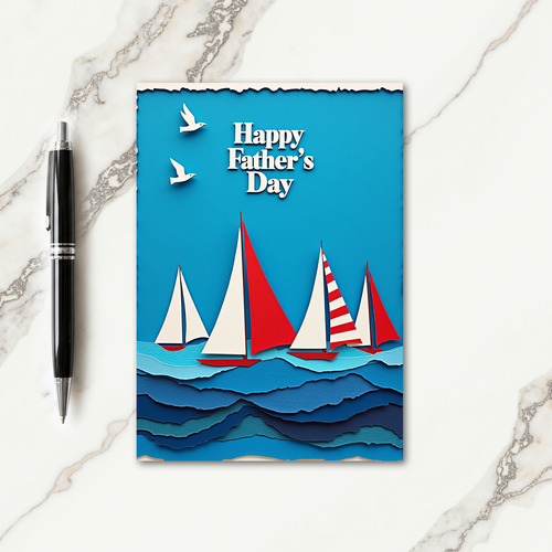 Ocean View Fathers Day Art Card
