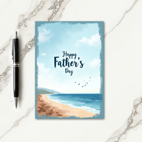 Ocean View Fathers Day Gift Card