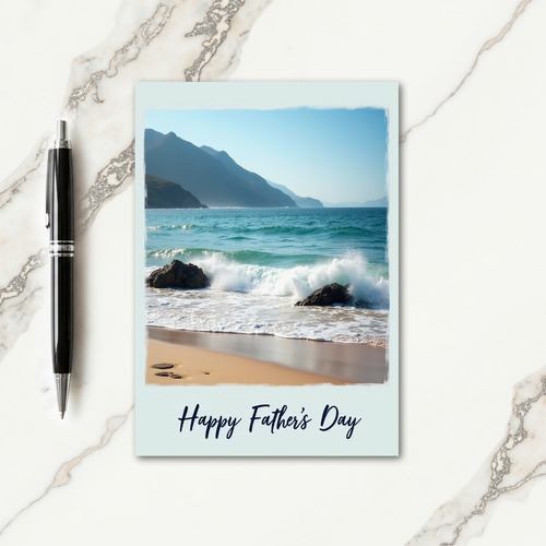 Ocean Wave Fathers Day Image Card