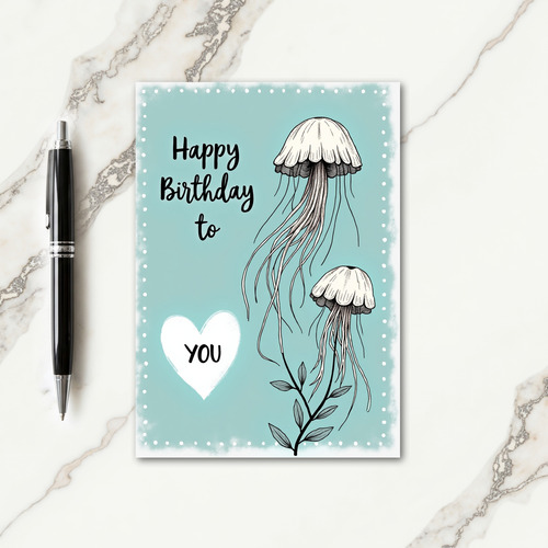 Oceanic Birthday Joy Card