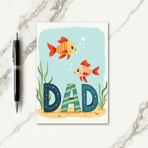 Oceanic Dads Day Card