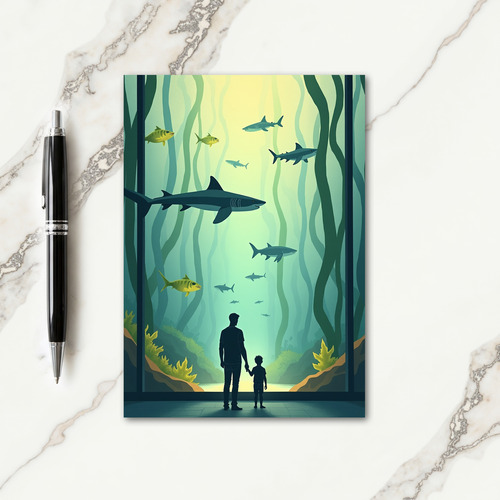 Oceanic Fathers Day Scene Card