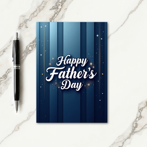 Oceanic Fathers Day Script Card