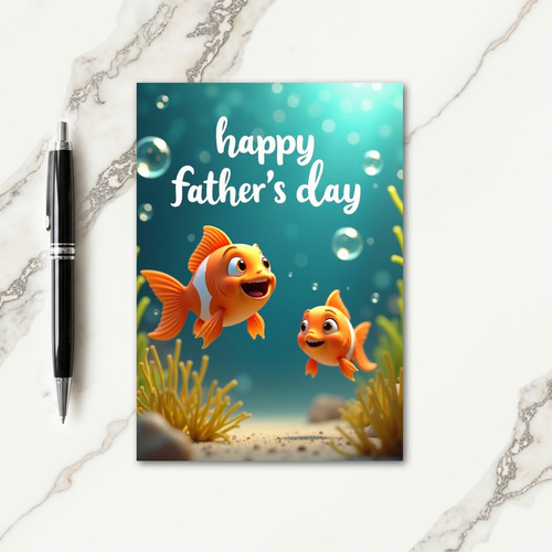 Oceanic Fathers Day Wish Card