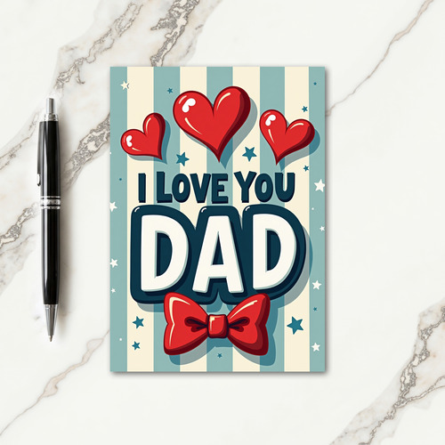 Oceanic I Love You Dad Card