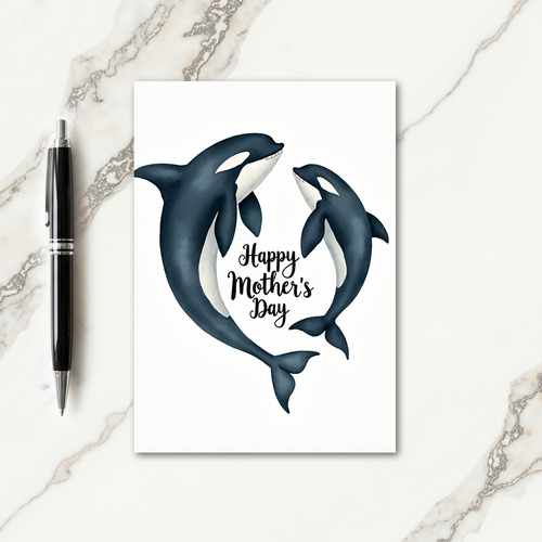 Oceanic Mothers Day Heart Card