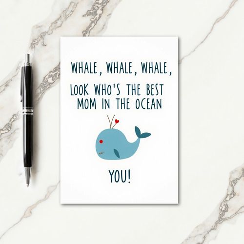 Oceans Best Mom Greeting Card
