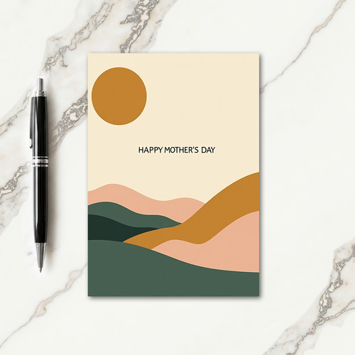 Ochre Sun Mothers Day Card