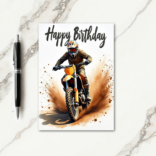 Off Road Birthday Action Card