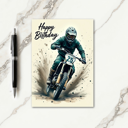 Off Road Thrill Birthday Card