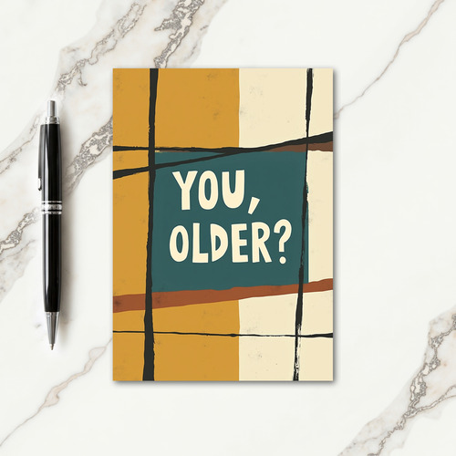 Older Question Birthday Card