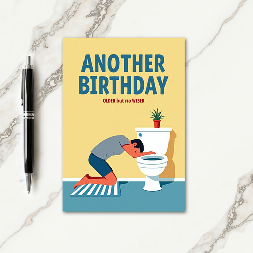 Older Wiser Graphic Birthday Card
