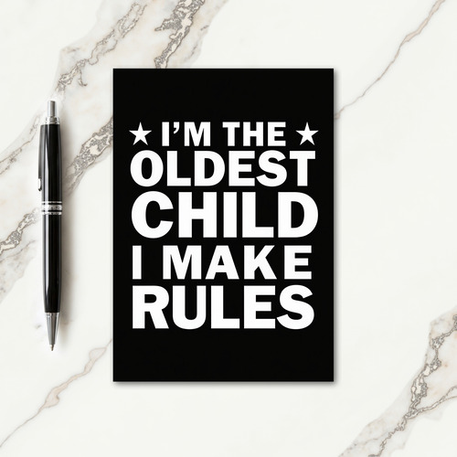 Oldest Child Stars Mothers Day Card