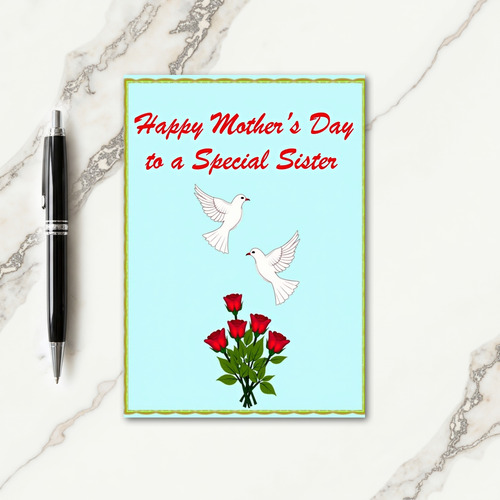 Olive Border Mothers Day Card
