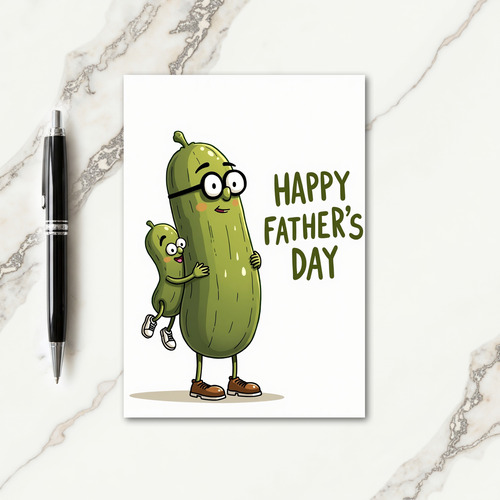 Olive Green Fathers Day Card