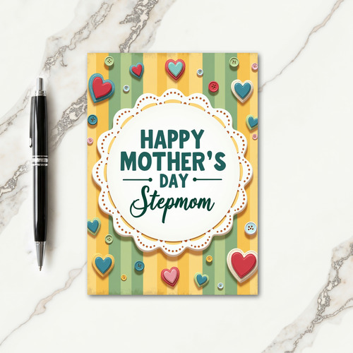 Olive Green Mothers Day Art Card