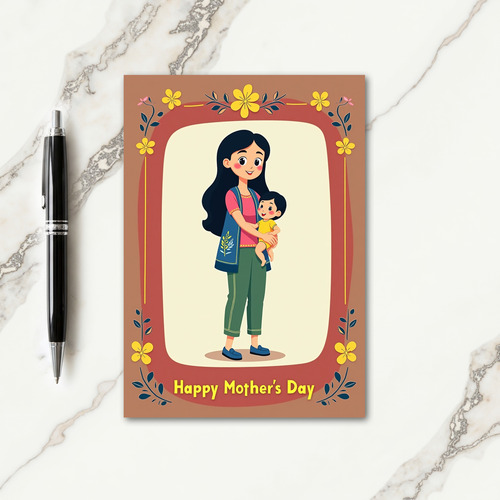 Olive Tunic Mothers Day Card
