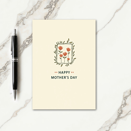 Olive Vines Mothers Day Art Card