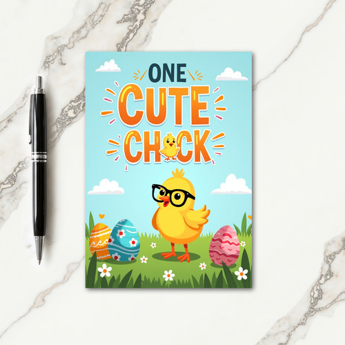 One Cute Chick Happy Spring Card