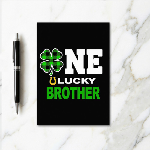 One Lucky Brother St Patricks Card