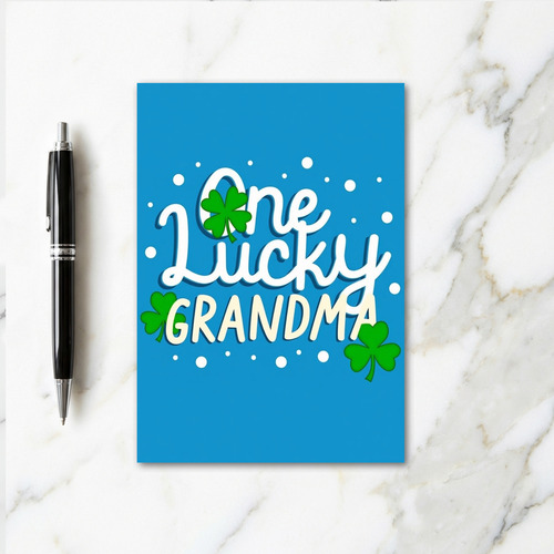 One Lucky Grandma Card