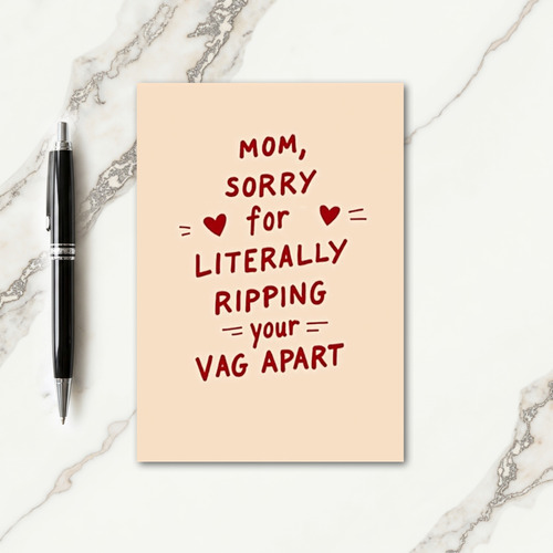 Oops Mothers Day Sorry Card