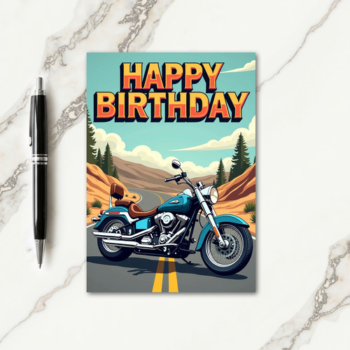 Open Road Birthday Card