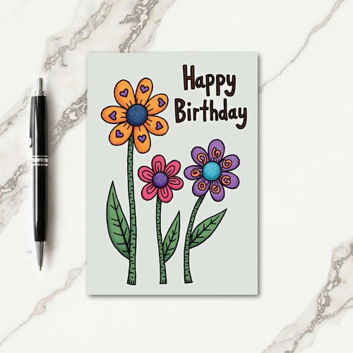 Optimistic Birthday Art Card